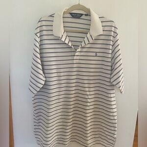 Polo Golf Ralph Lauren 100% Pima Cotton Striped Polo Golf Shirt Mens Size XL